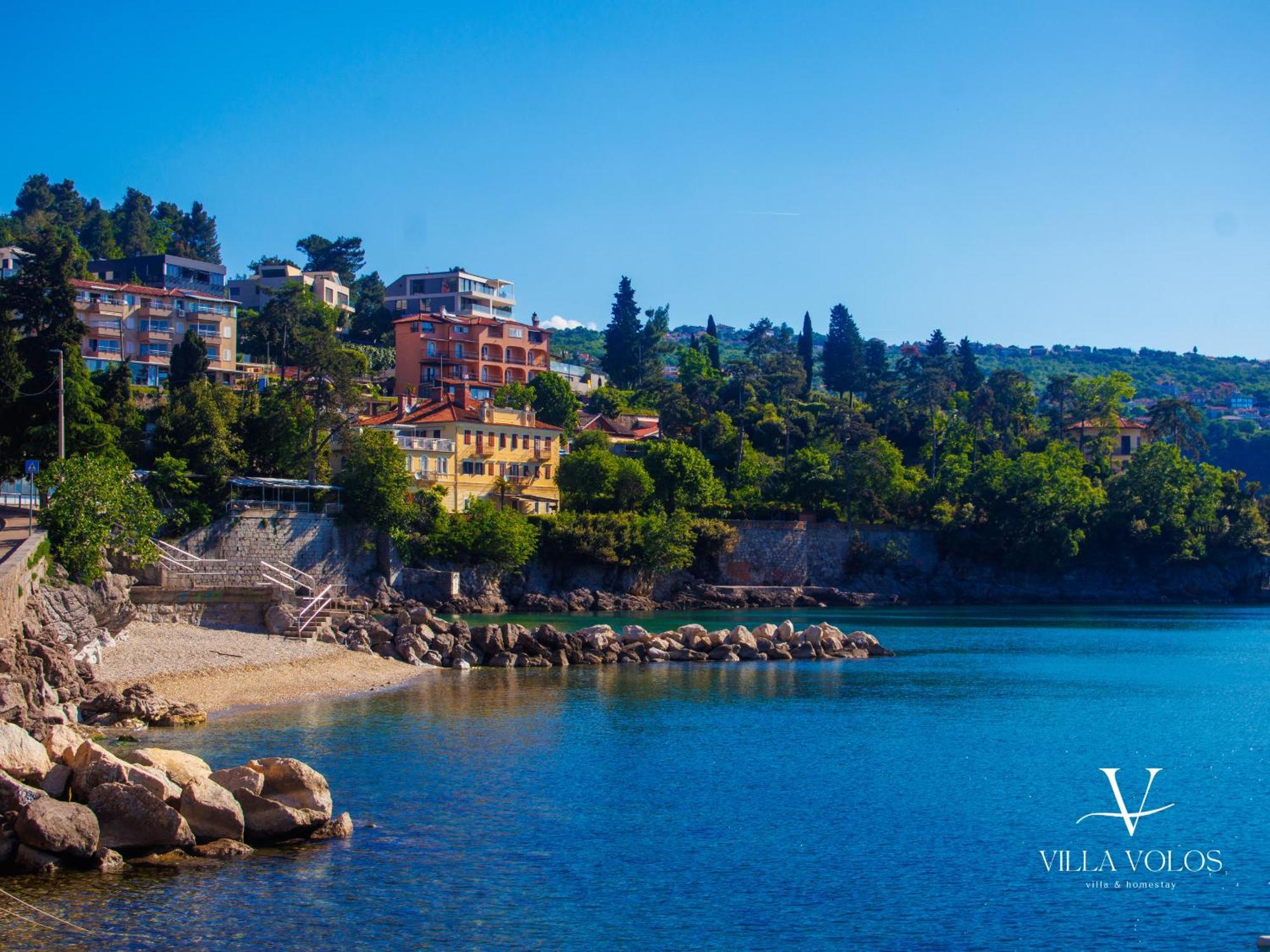 Villa Volos Apartment Karmen With Roof Terrace, Sea View, Free Private Parking 오파티아 외부 사진